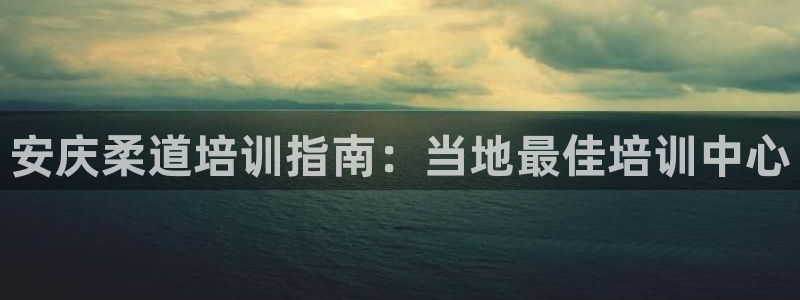 富联平台登录：安庆柔道培训指南：当地最佳培训中心